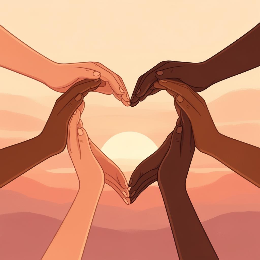 Community of girls supporting each other